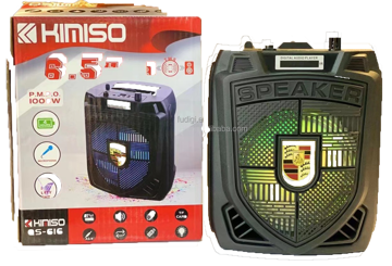 اسپیکر چمدانی بلوتوثی رم و فلش خور Kimiso QS-616 + ریموت کنترل